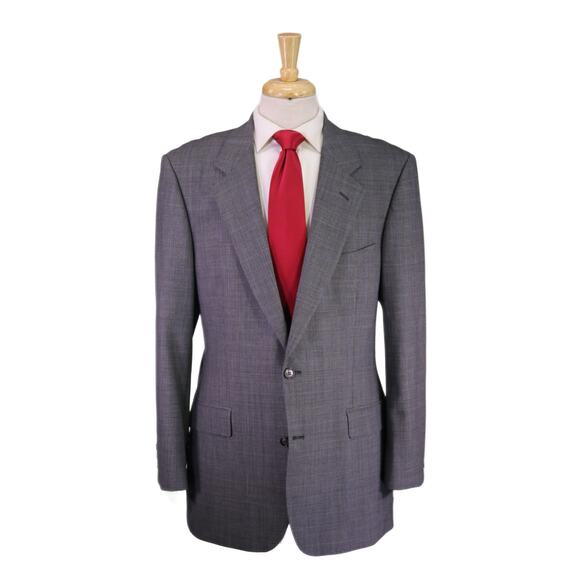 Brooks Brothers Gray Blue Glen Plaid 2-Btn Wool Stretch Suit 41R - Picture 1 of 9